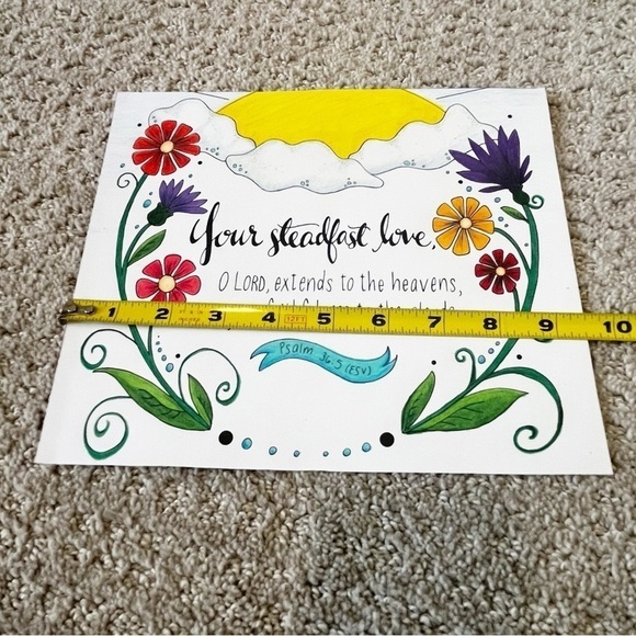 Psalm 36:5 Art Print Your Steadfast Love O Lord Bible Scripture Wall Decor ESV - Picture 11 of 12